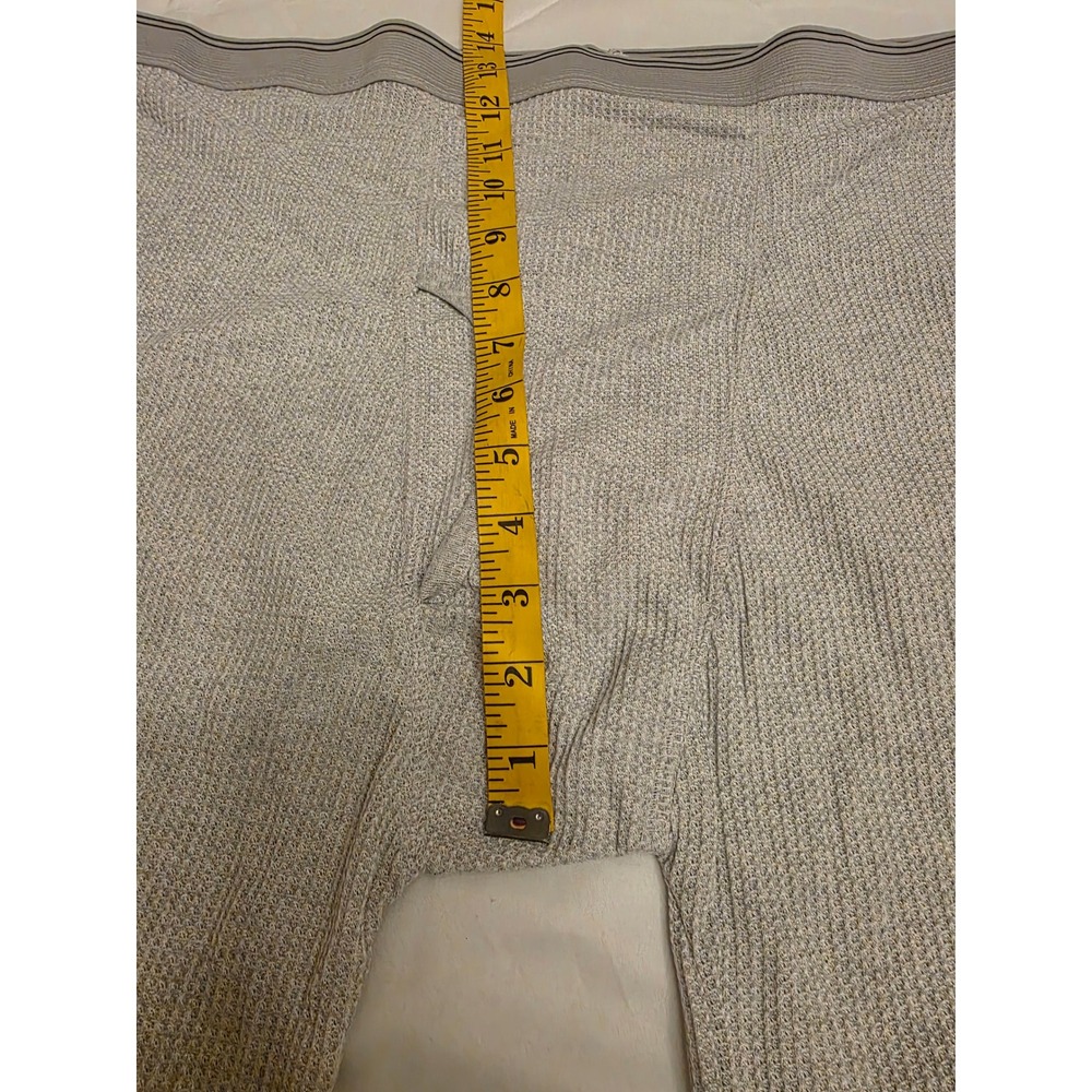 Mission Ridge Mens 2XL Gray Waffle Knit Thermal Long John Base Layer Pants - Picture 4 of 6